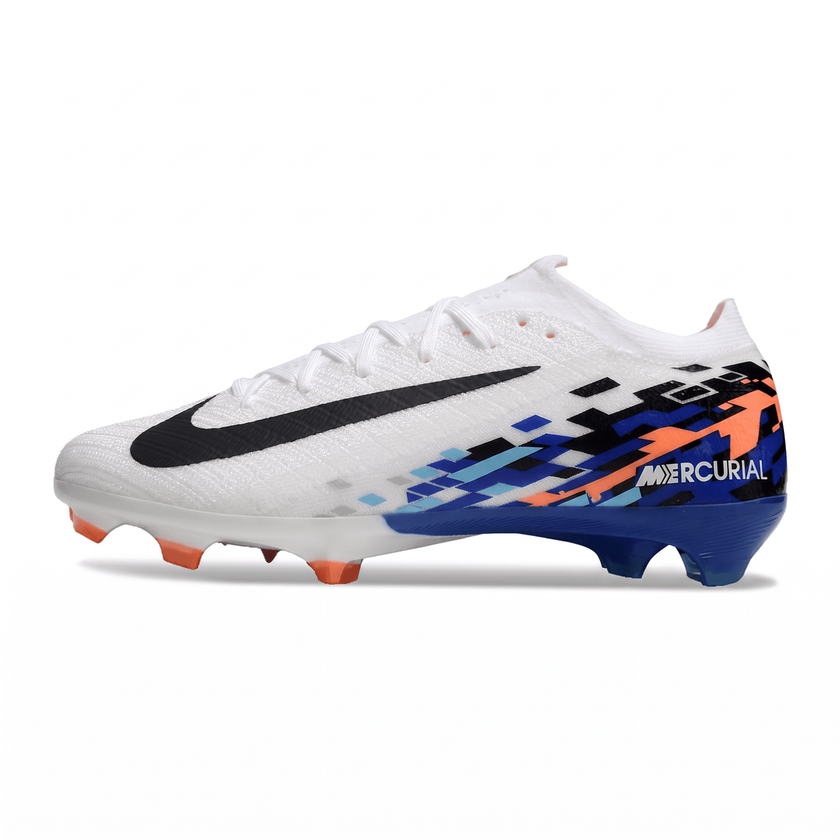 Air Zoom Mercurial Vapor 16 FG White / Total Orange / Siren Blue