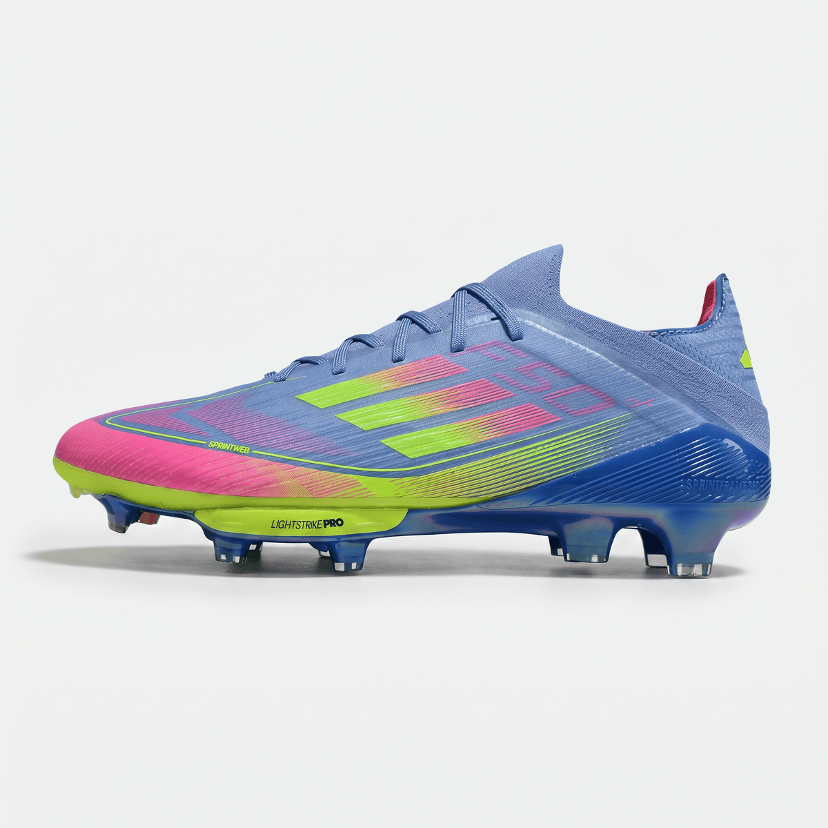 F50 Laced FG Solar Blue / Lucid Lemon / Solar Pink
