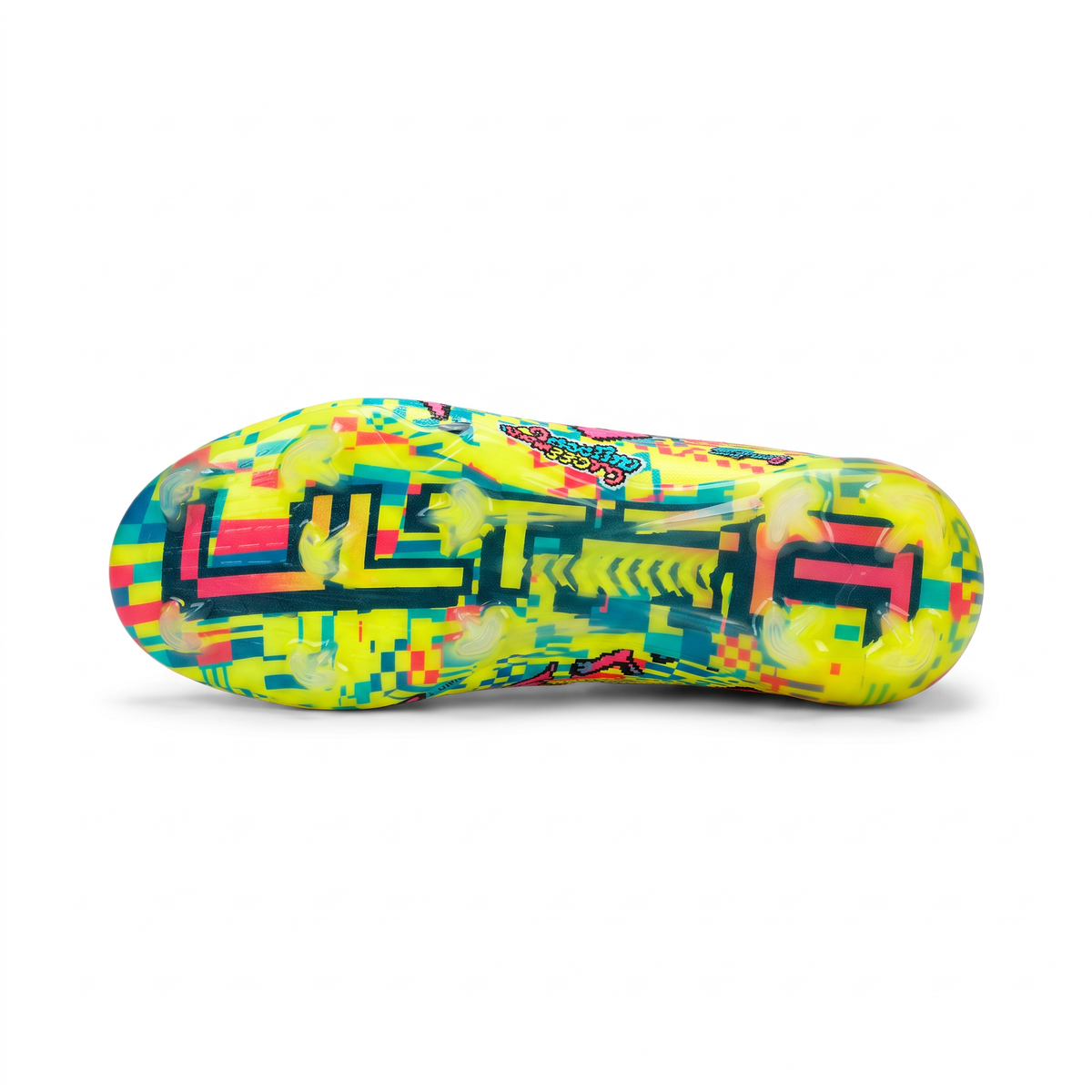 Ultra Nitro 7 Laceless FG Yellow Alert / White / Blue Glimmer / Pink Glimmer