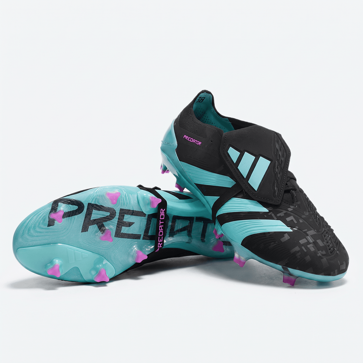 Predator Fold-Over Tongue FG Core Black / Grey Four / Lucid Red