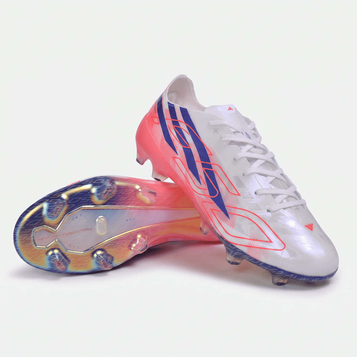 F50 Laceless TF Footwear White / Solar Purple / Solar Turbo