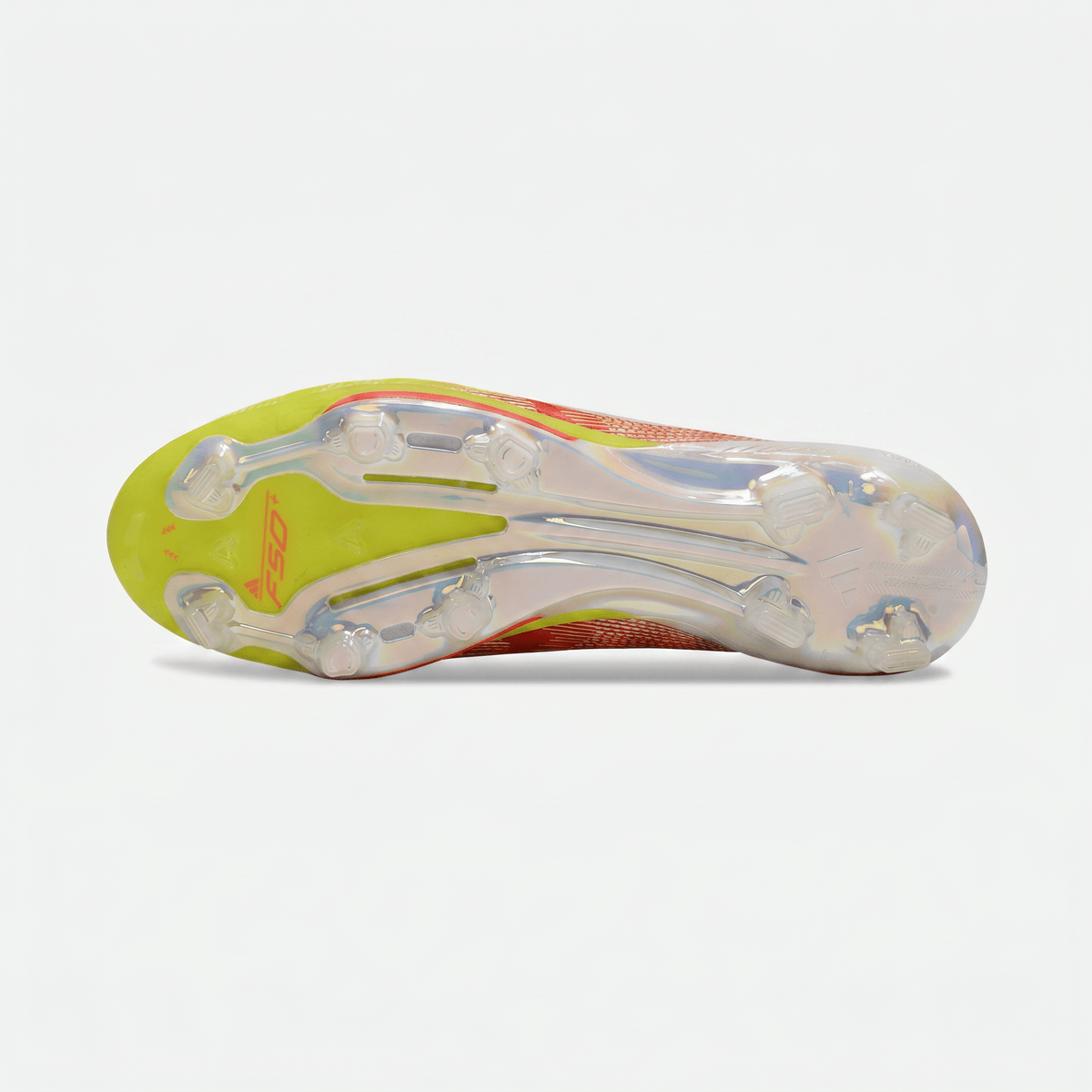 F50 Laceless FG White / Core Black / Solar Yellow / Solar Red