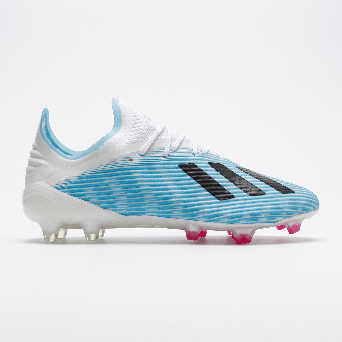 X 19.1 FG Footwear White / Core Black / Cyan