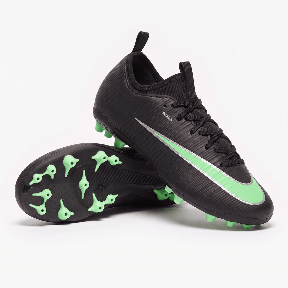 Mercurial Vapor 17 Academy TF Black / Illusion Green / Silver Metallic