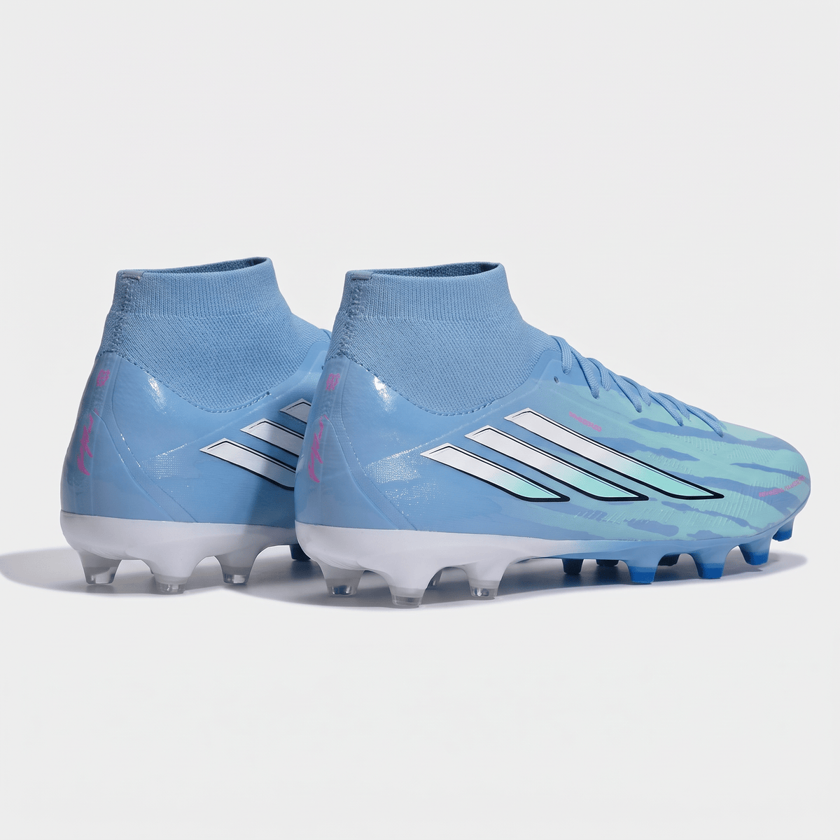F50 Sparkfusion Mid Cut Semi Blue Burst / Footwear White / Lucid Pink