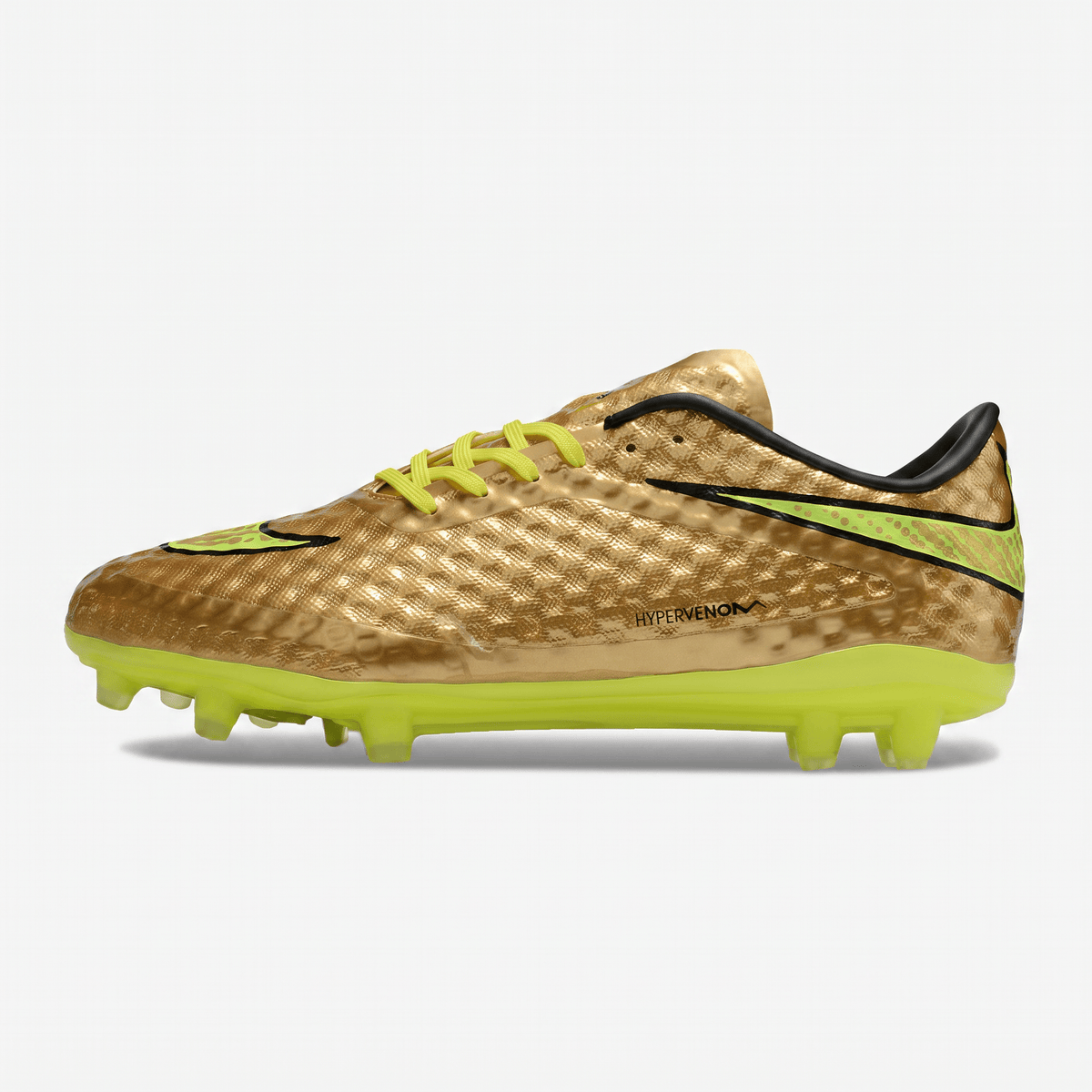 Hypervenom Phantom Premium FG Metallic Gold Coin / Volt / Black
