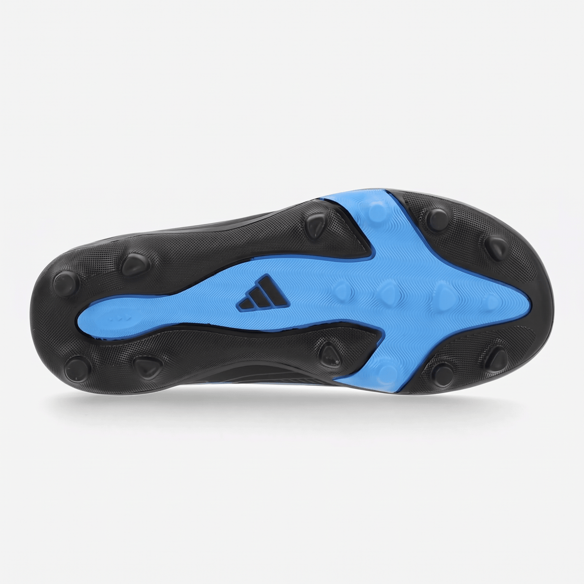 F50 Hyperfast Club Velcro Firm Ground Core Black / Lucid Ray Blue