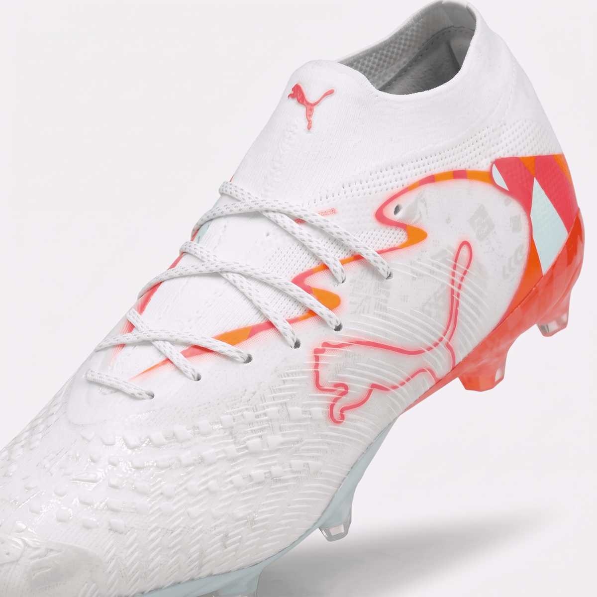 Future 9 White / Ultra Orange / Pink Alert / Light Aqua