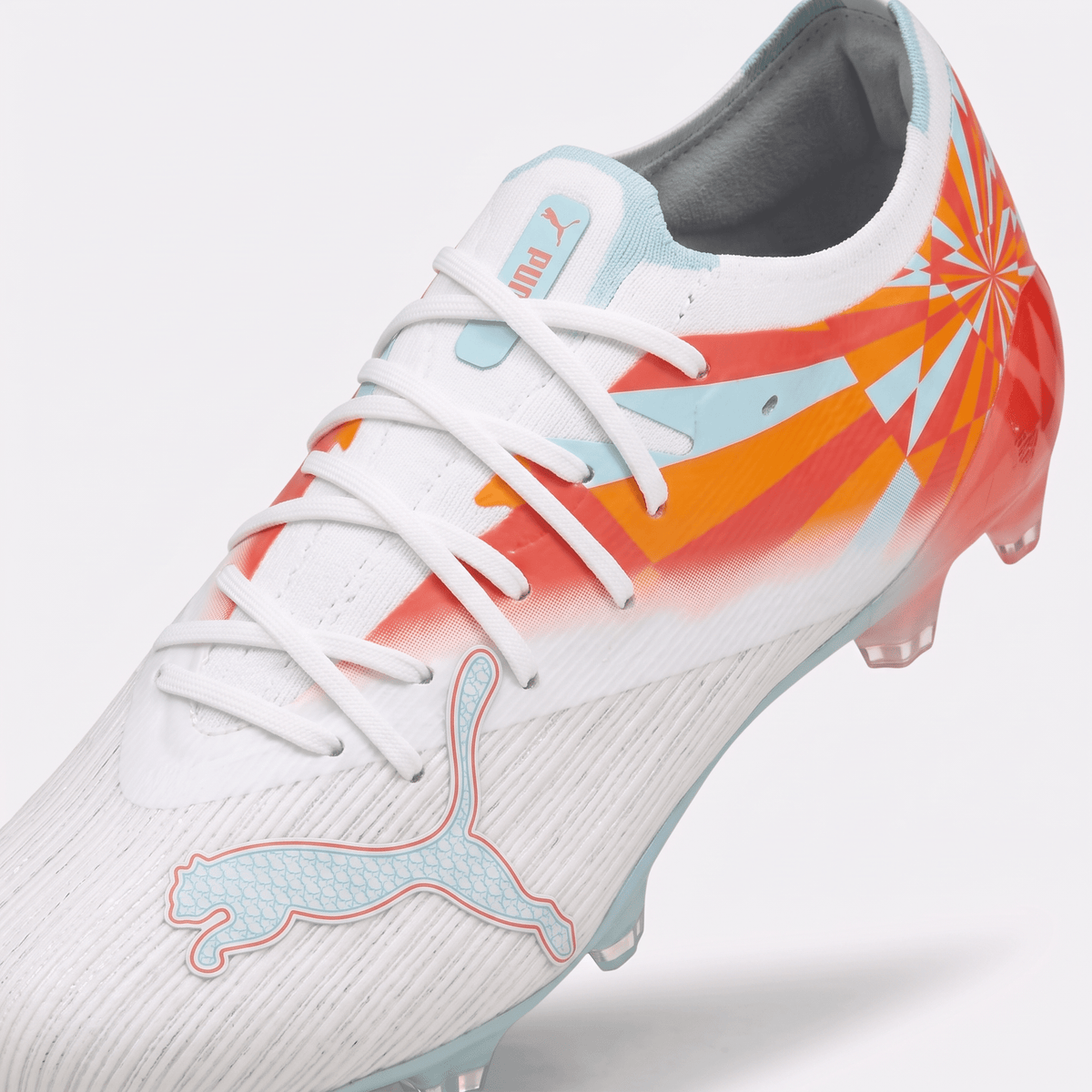 Ultra Nitro 7 Pro Brilliance Women's FG White / Ultra Orange / Pink Alert / Light Aqua