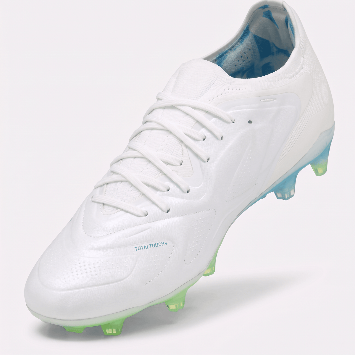 King 20 Ultimate FG/AG White / Luminous Blue / Elektro Green / Silver Mist