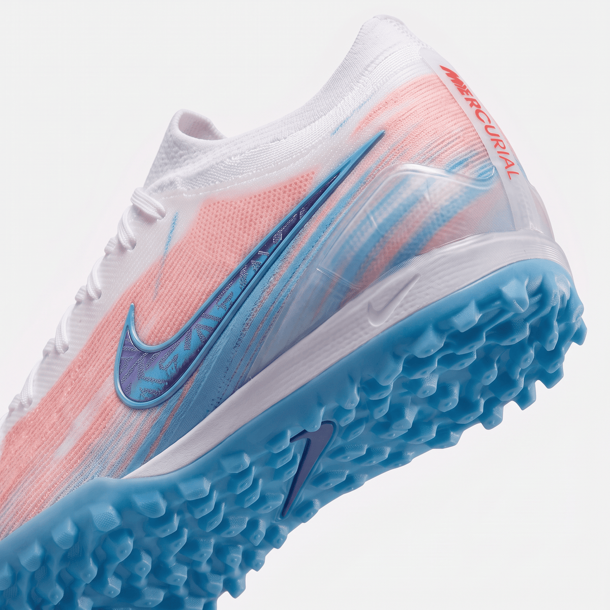 Air Zoom Mercurial Vapor 15 Pro TF White / Baltic Blue / Pink Blast