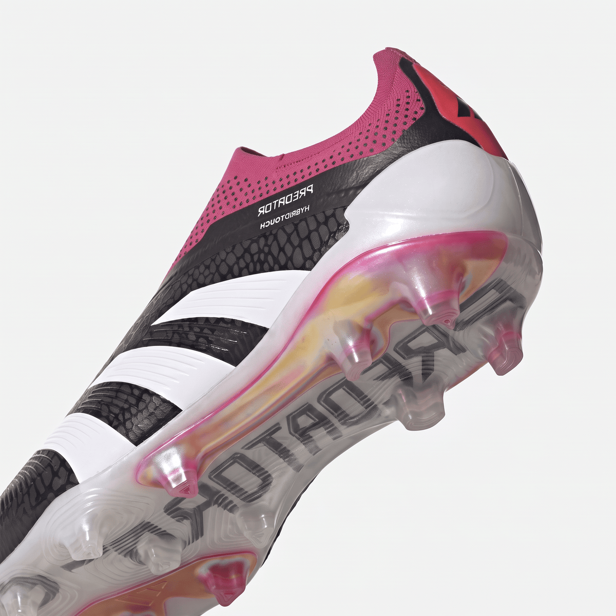 Predator 24 Laceless FG Core Black / White / Pink Shock