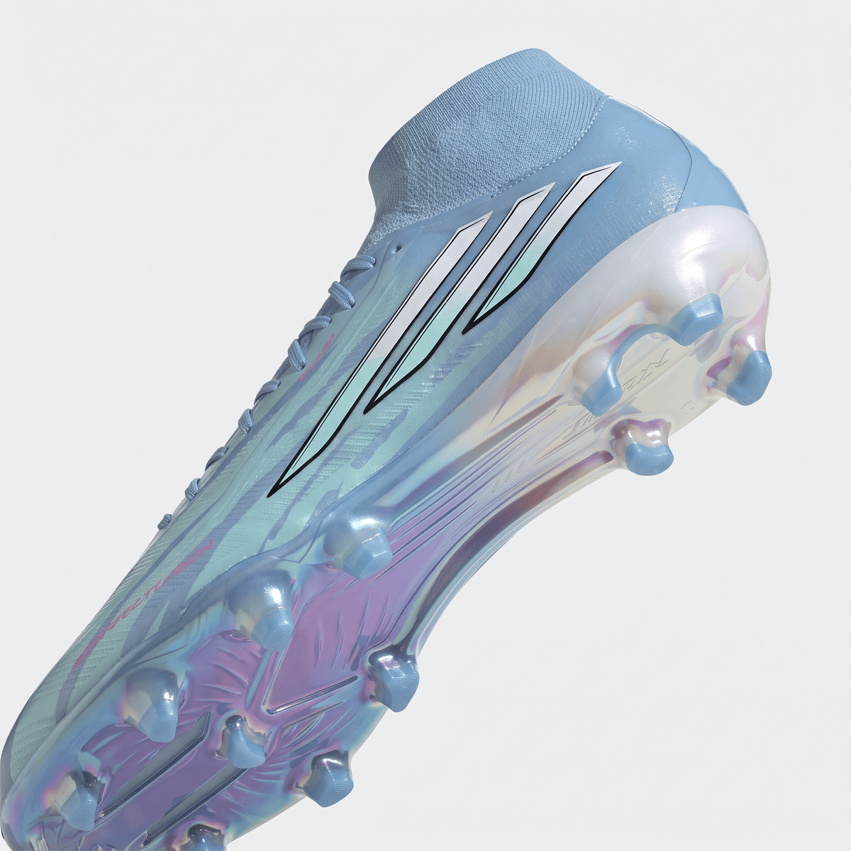 F50 Sparkfusion Mid Cut Semi Blue Burst / Footwear White / Lucid Pink