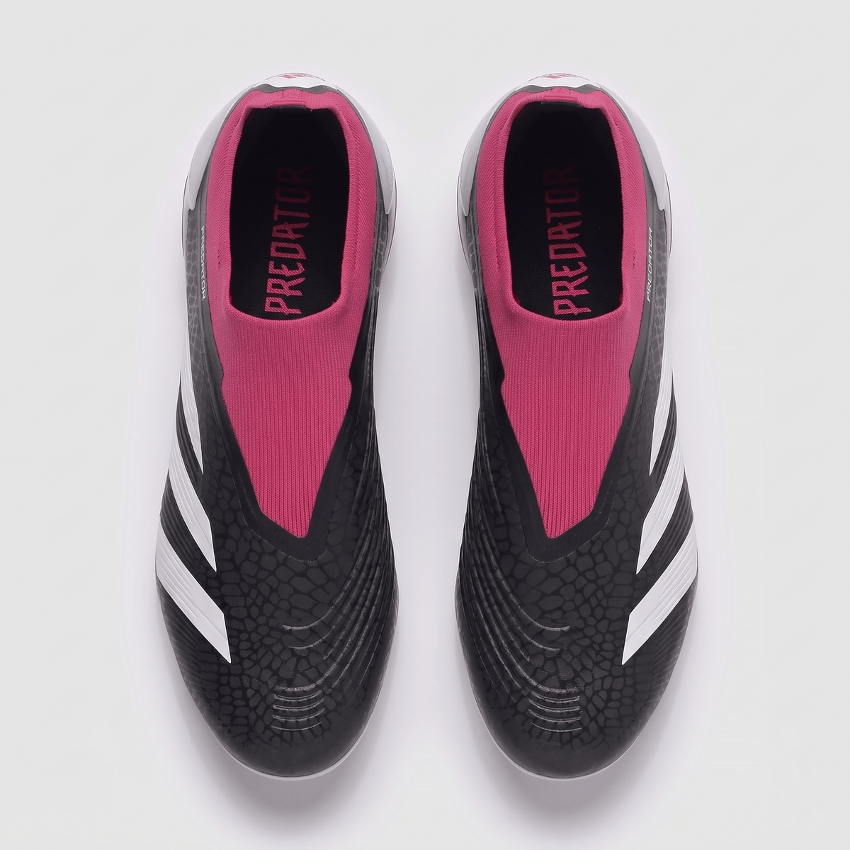 Predator 24 Laceless FG Core Black / White / Pink Shock