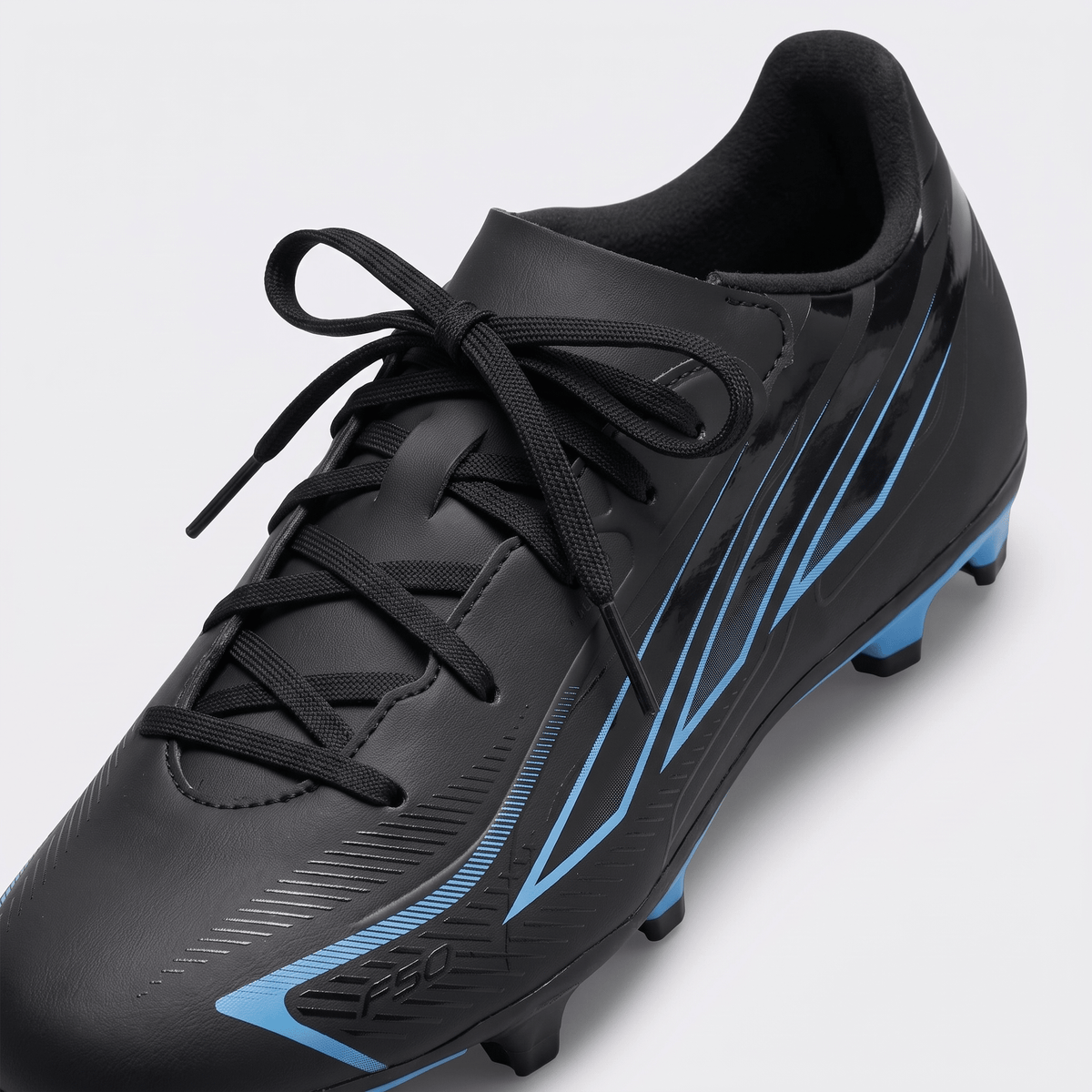 F50 Hyperfast Club Velcro Flexible Ground Core Black / Lucid Ray Blue