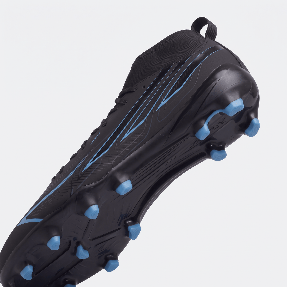 F50 Hyperfast League Mid Cut FG Core Black / Lucid Ray Blue
