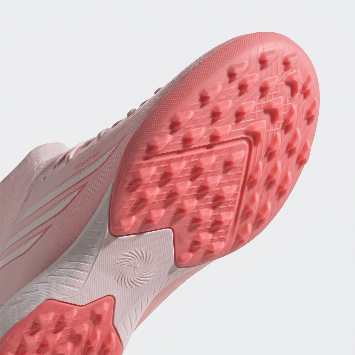 F50 Sparkfusion League Mid Cut TF Pale Pink / Cloud White / Orchid Pink