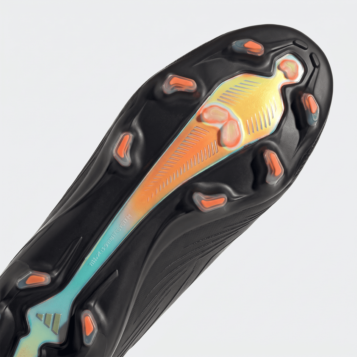 F50 Hyperfast Firm Ground Zero Metallic / Core Black / Solar Orange
