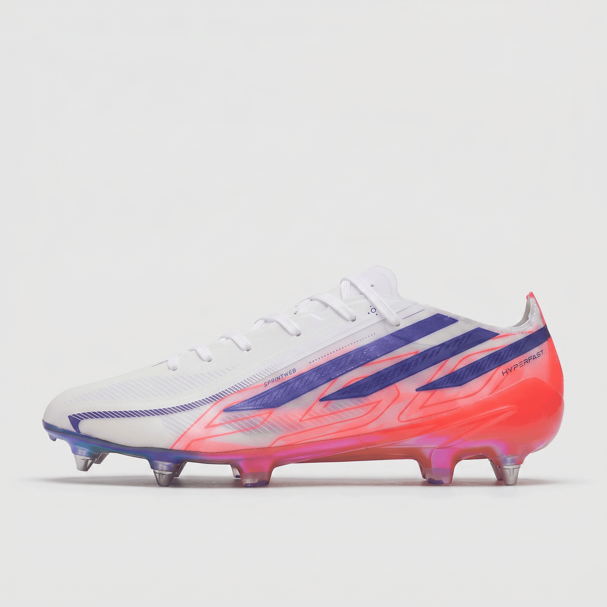 F50 Hyperfast FG White / Hyper Red / Blue