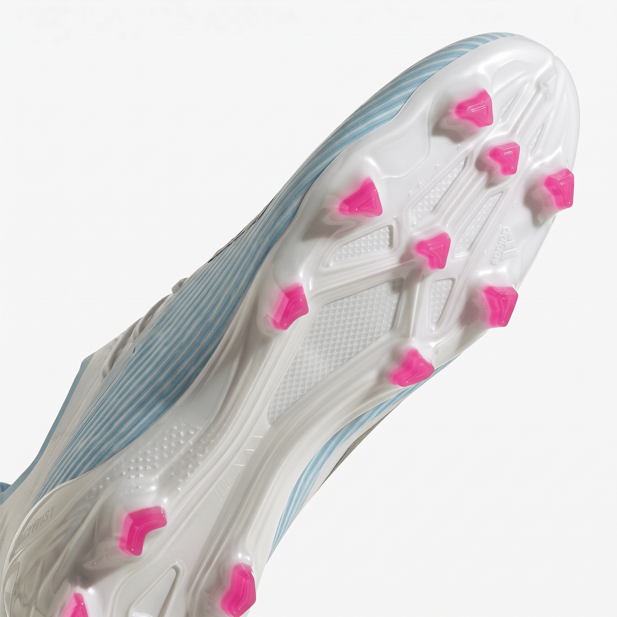 X 19.1 FG Footwear White / Core Black / Cyan