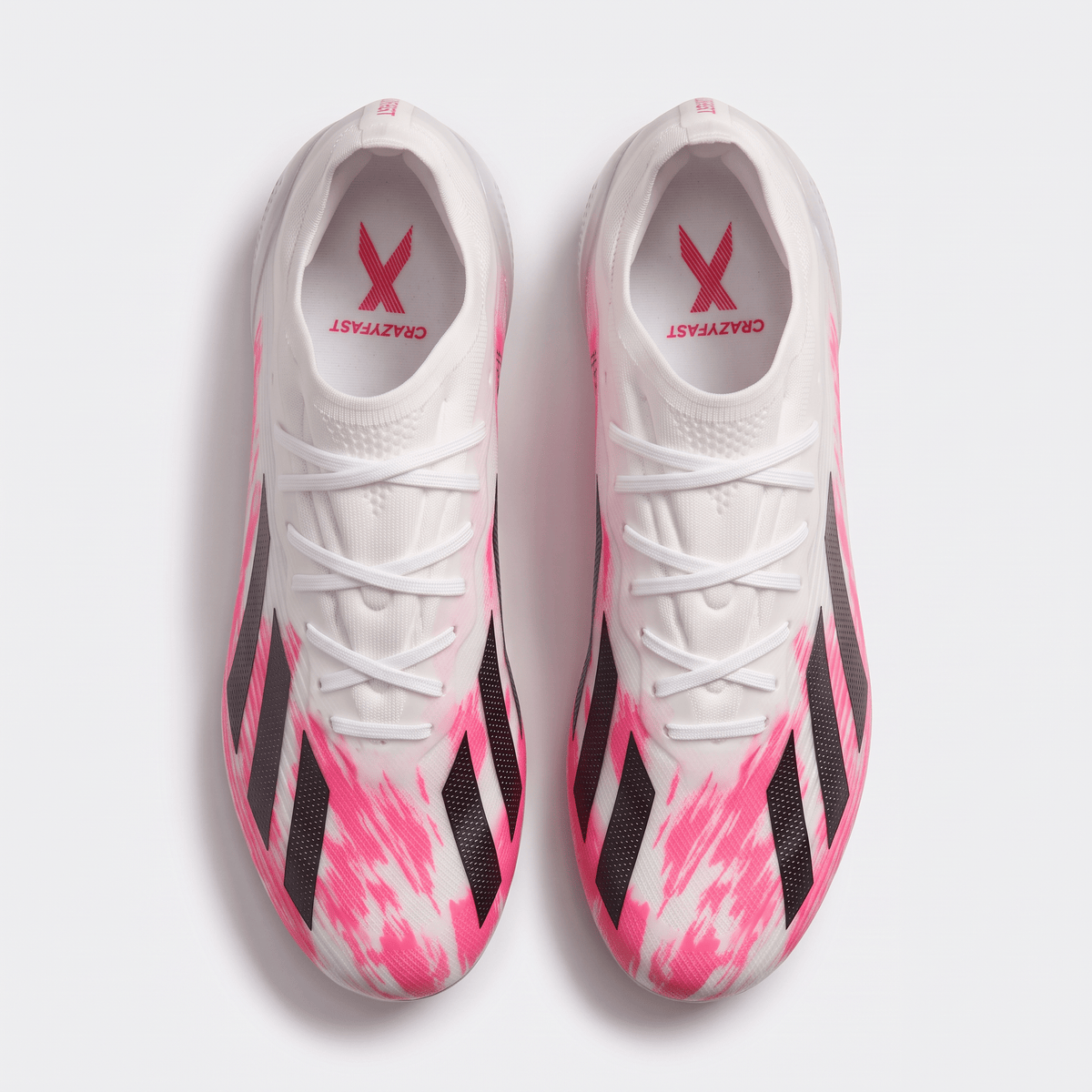 X 19.1 FG Footwear White / Core Black / Shock Pink
