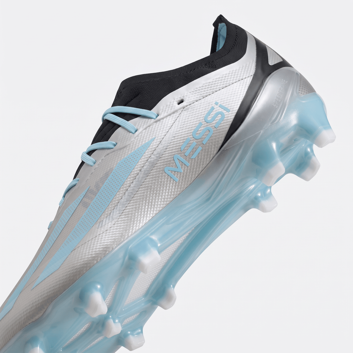 X Crazyfast.1 FG Silver Metallic / Bliss Blue / Core Black