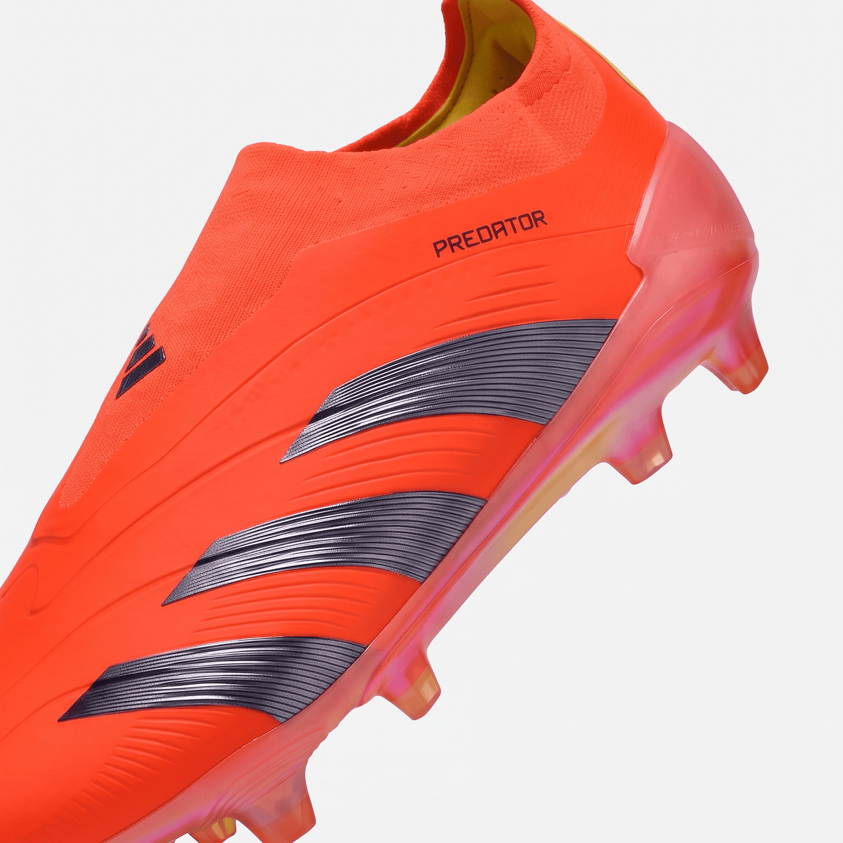 Predator 24 Laceless FG Red / Black / Team Solar Yellow