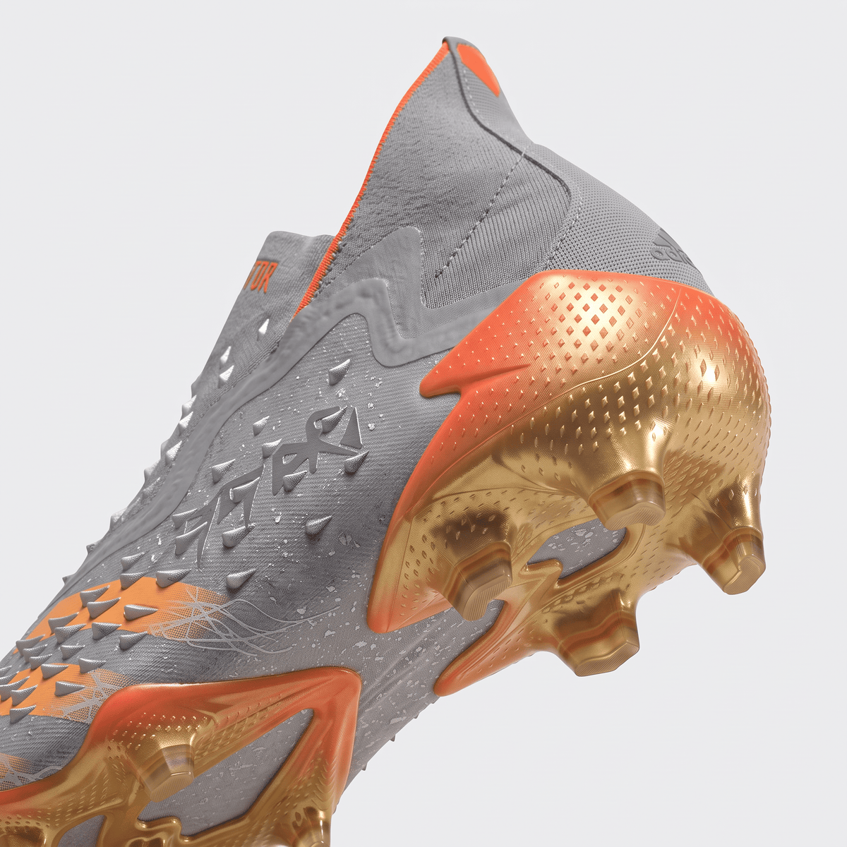 Predator Freak.1 FG Silver Metallic / Core Black / Team Solar Orange