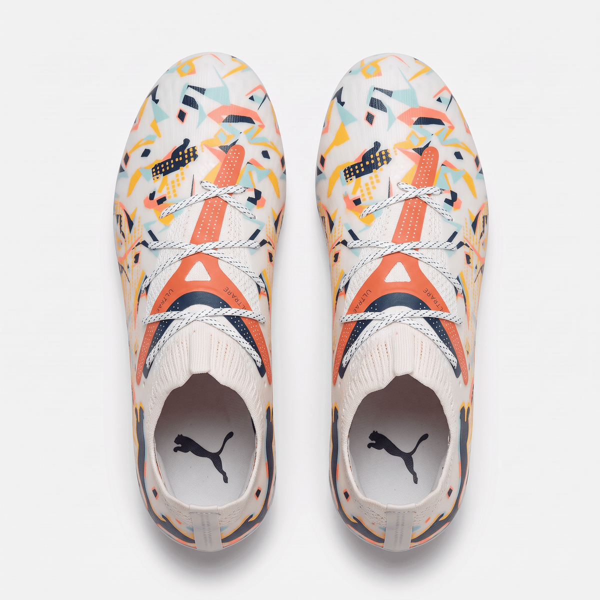 Future 7 Ultimate FG/AG White / Club Navy / Fluro Yellow / Sunset Glow