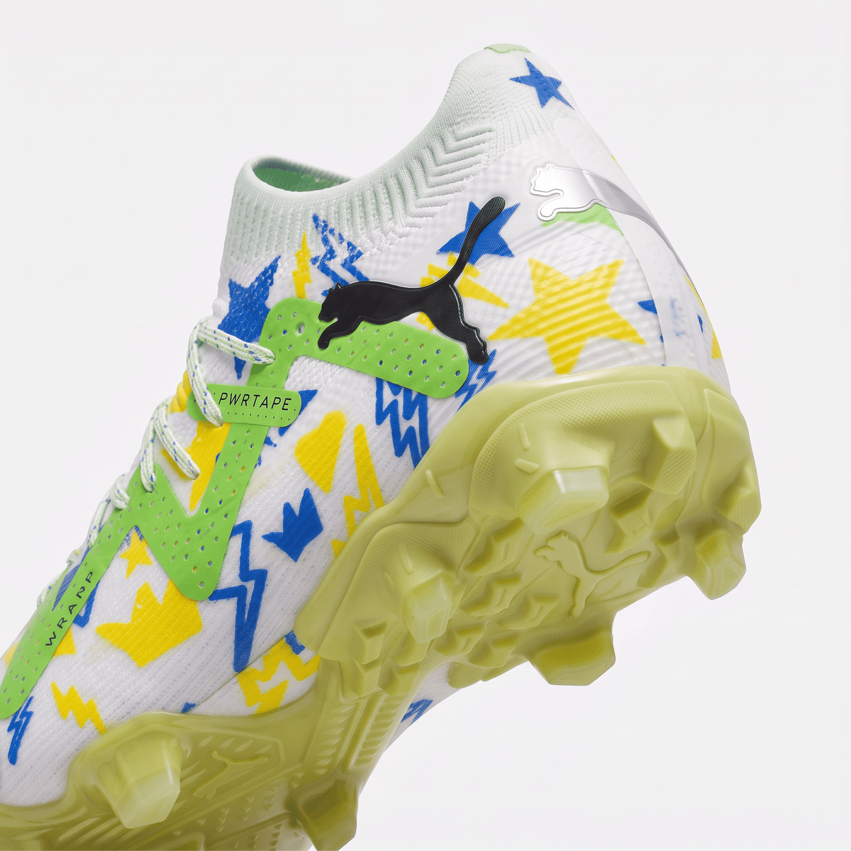 Future 7 Ultimate FG/AG White / Racing Blue / Lemon Meringue / Parakeet Green