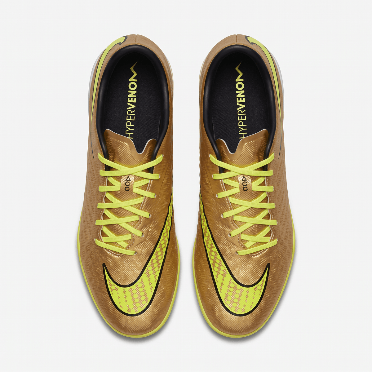 Hypervenom Phelon TF Metallic Gold Coin / Black / Volt