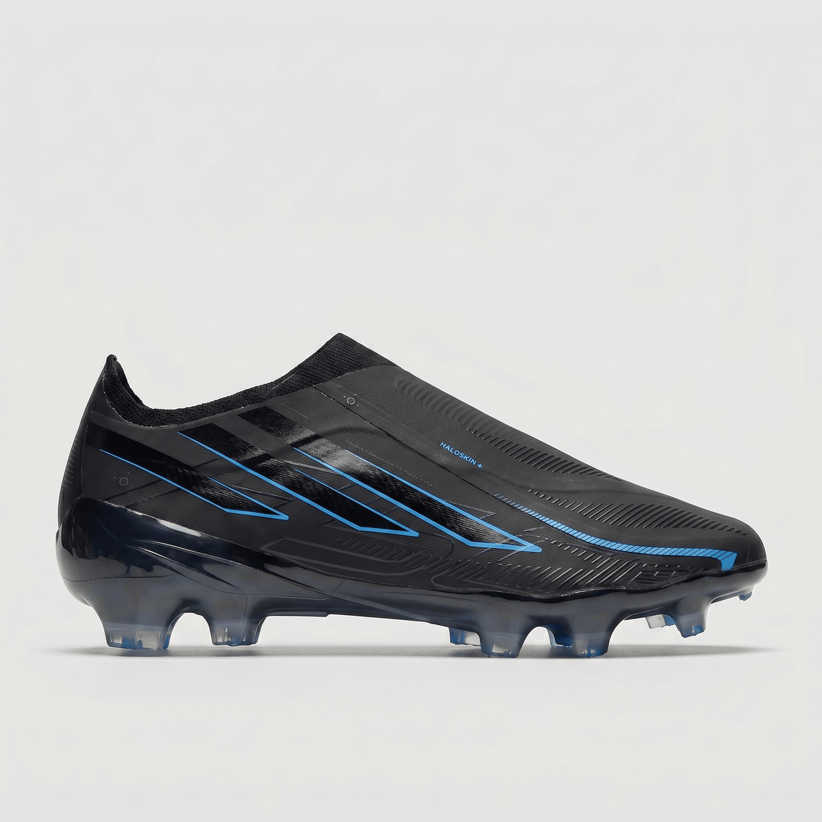 F50 Hyperfast Laceless FG Triple Black / Blue