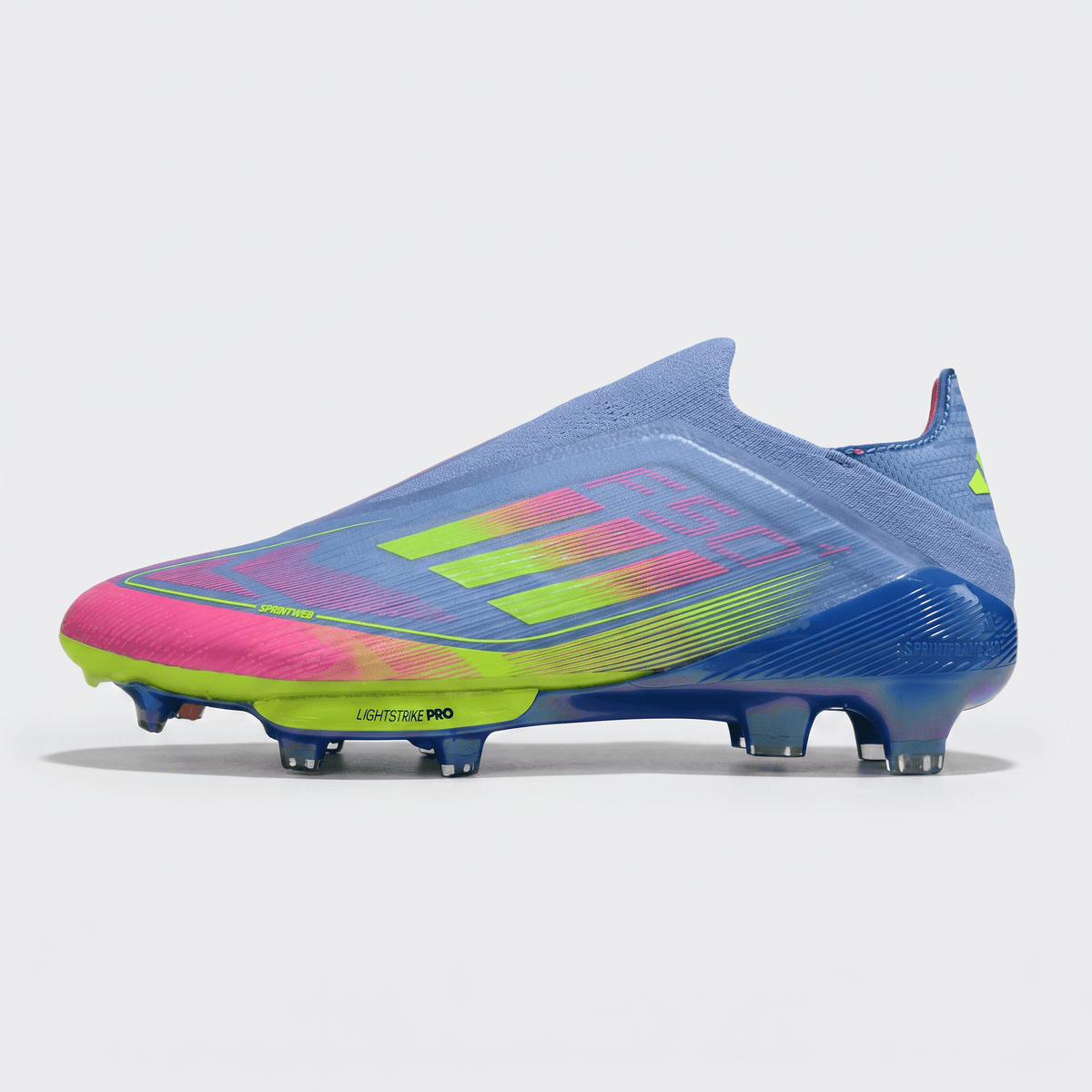 F50 LL Laceless Blue Fusion / Lucid Lemon / Lucid Pink