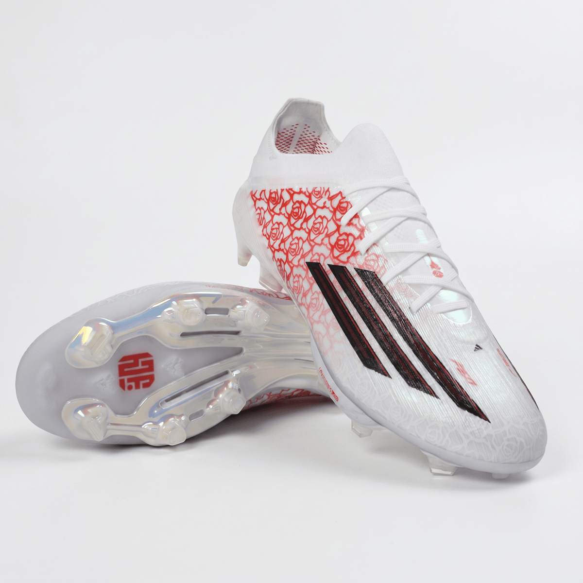 F50 Laced FG Footwear White / Core Black / Lucid Red