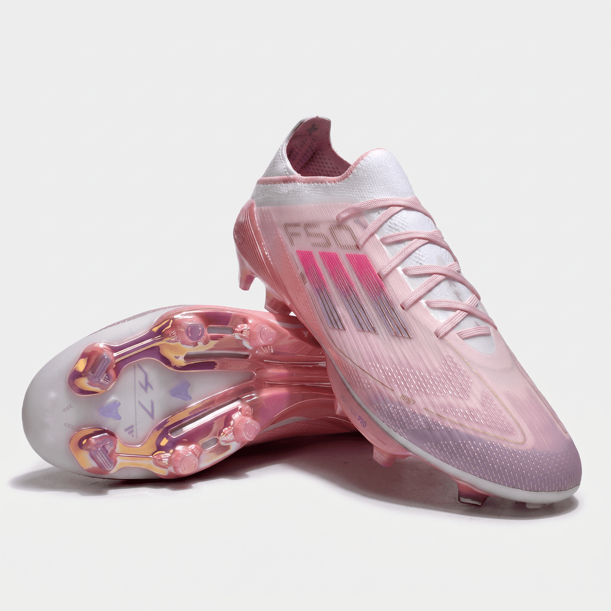 F50 Laced FG Clear Pink / Purple Glow / Light Pink