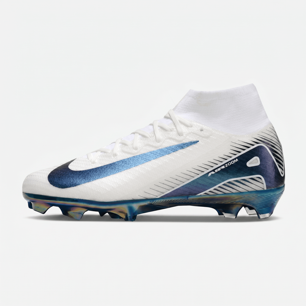 AIR Zoom Mercurial Superfly 10 FG White / Racer Blue