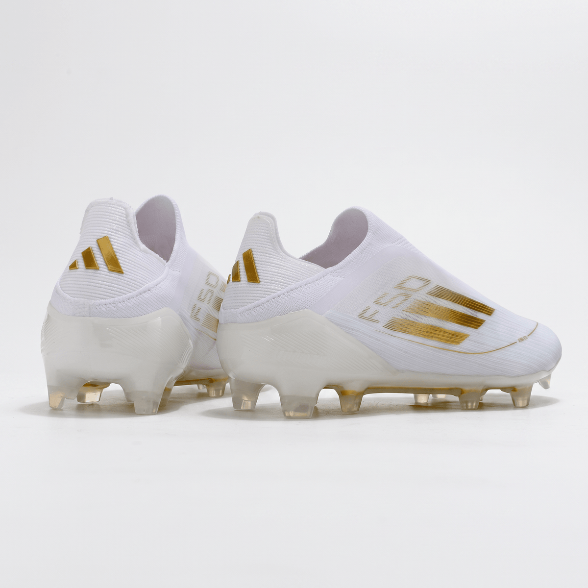 F50 Laceless FG White / Gold Metallic