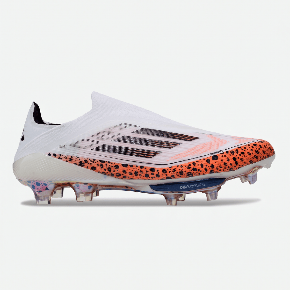 F50 Laceless FG Footwear White / Orange / Core Black