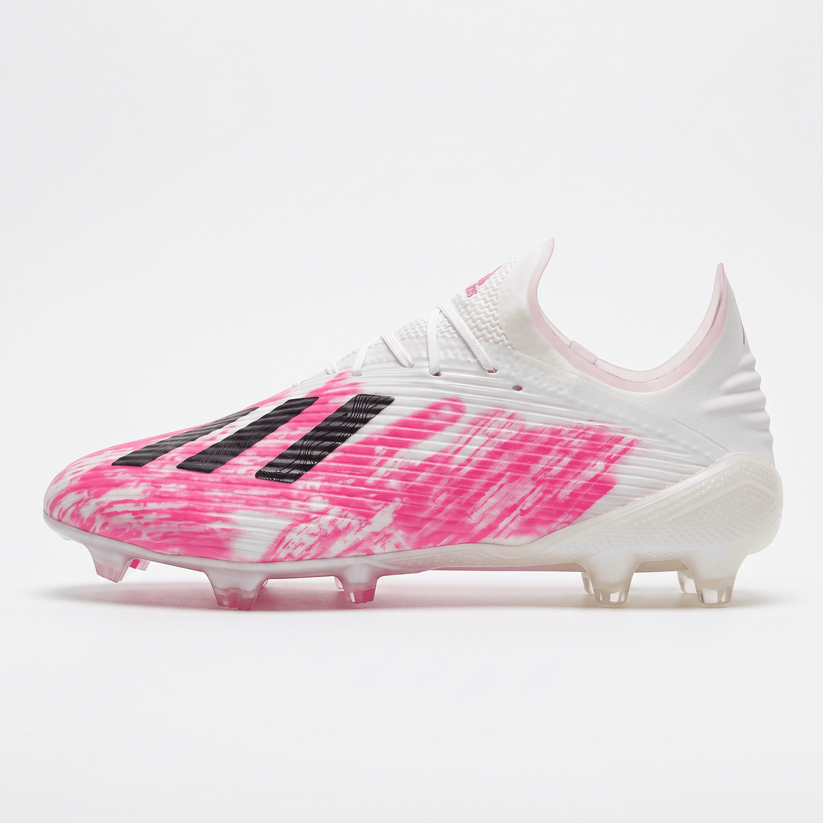 X 19.1 FG Footwear White / Core Black / Shock Pink