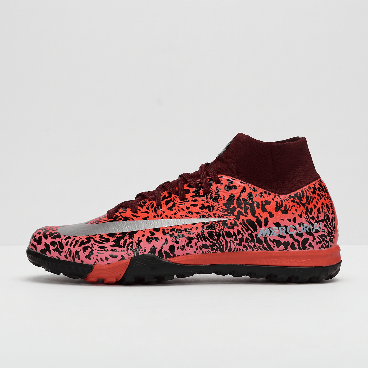 Air Zoom Mercurial Superfly 10 TF Burgundy / Crimson / Metallic Silver