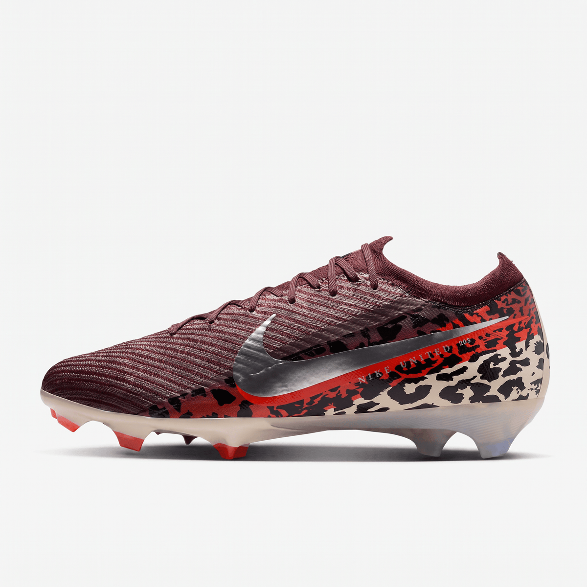 Air Zoom Mercurial Vapor 15 FG Burgundy / Silver / Bright Crimson