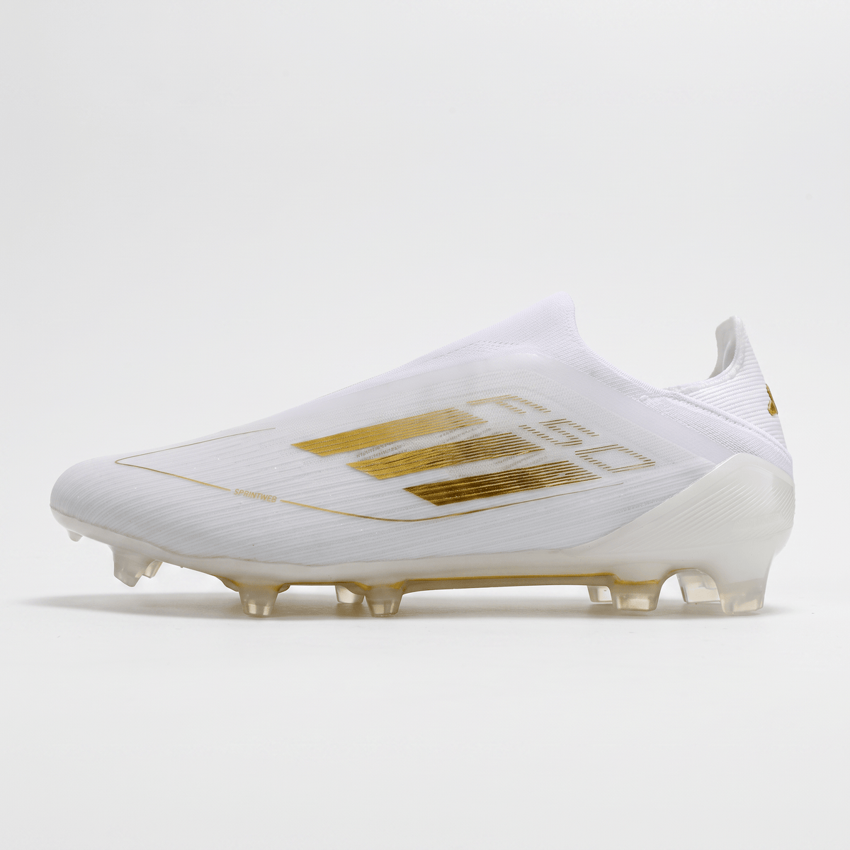 F50 Laceless FG White / Gold Metallic