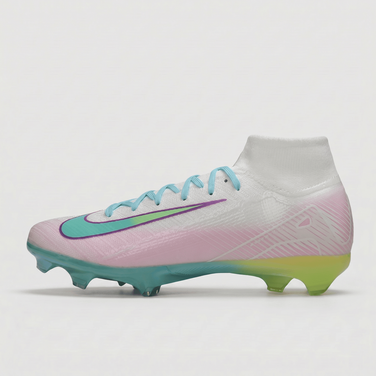 Air Zoom Mercurial Superfly 10 FG White / Aqua / Purple