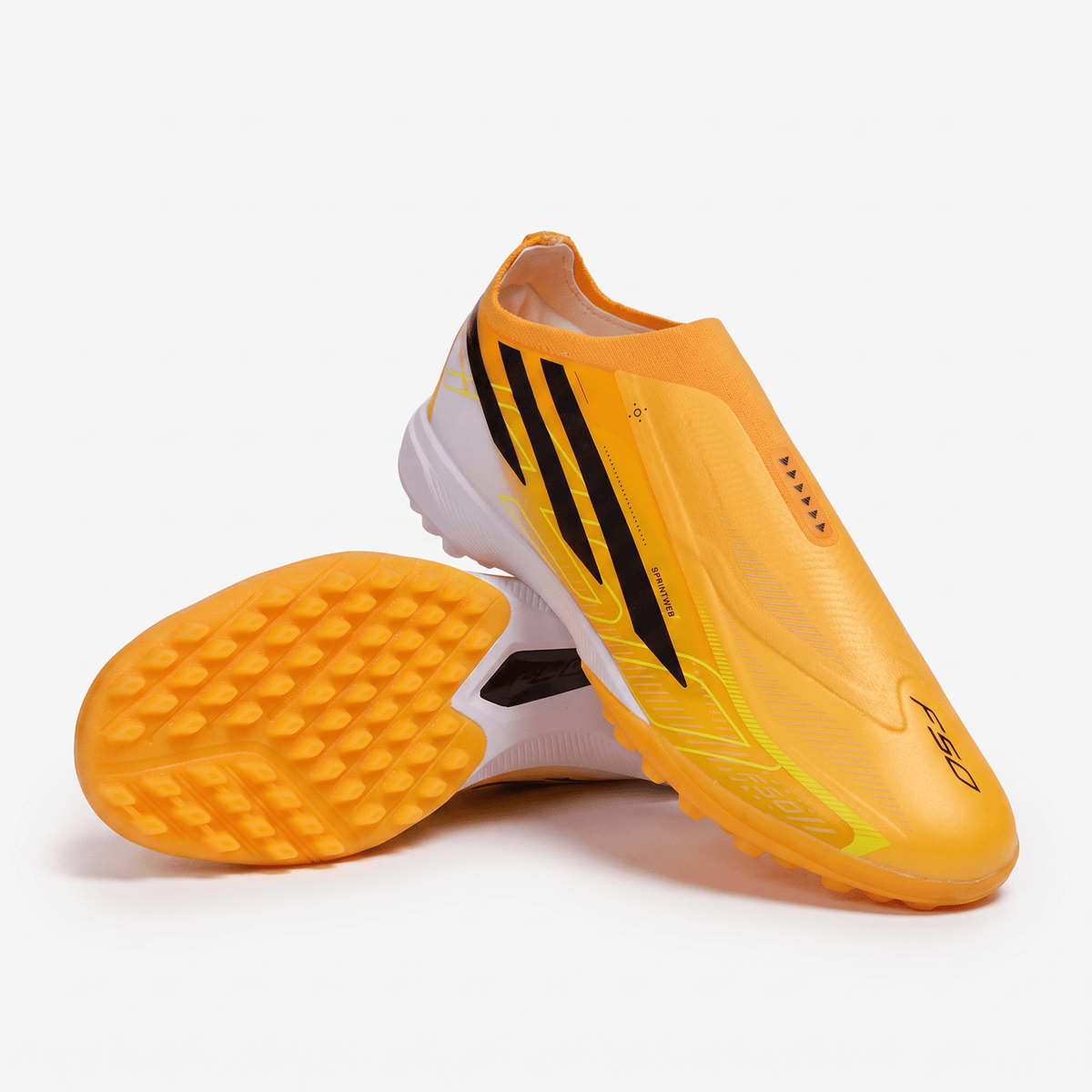 F50 Laceless TF Solar Yellow / Core Black / Cloud White