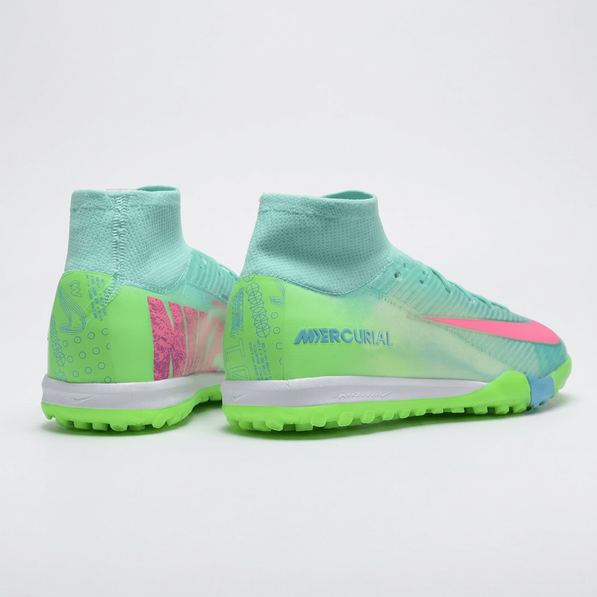 Air Zoom Mercurial Superfly 10 TF Turquoise / Pink Blast / Volt