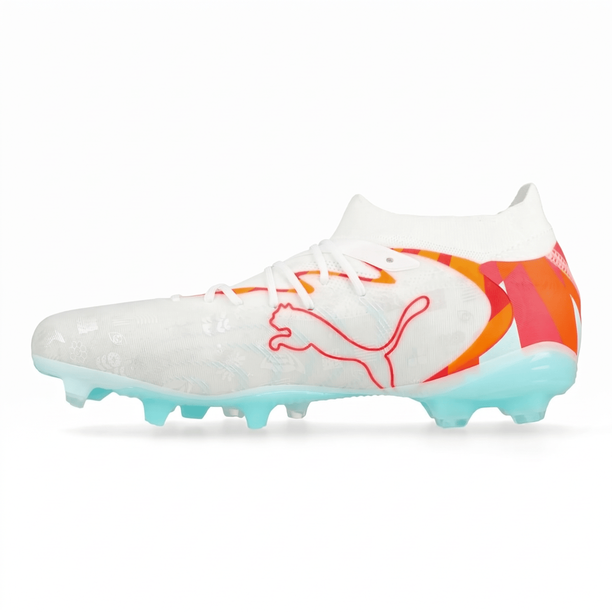 Future 9 Ultimate White / Ultra Orange / Pink Alert / Light Aqua
