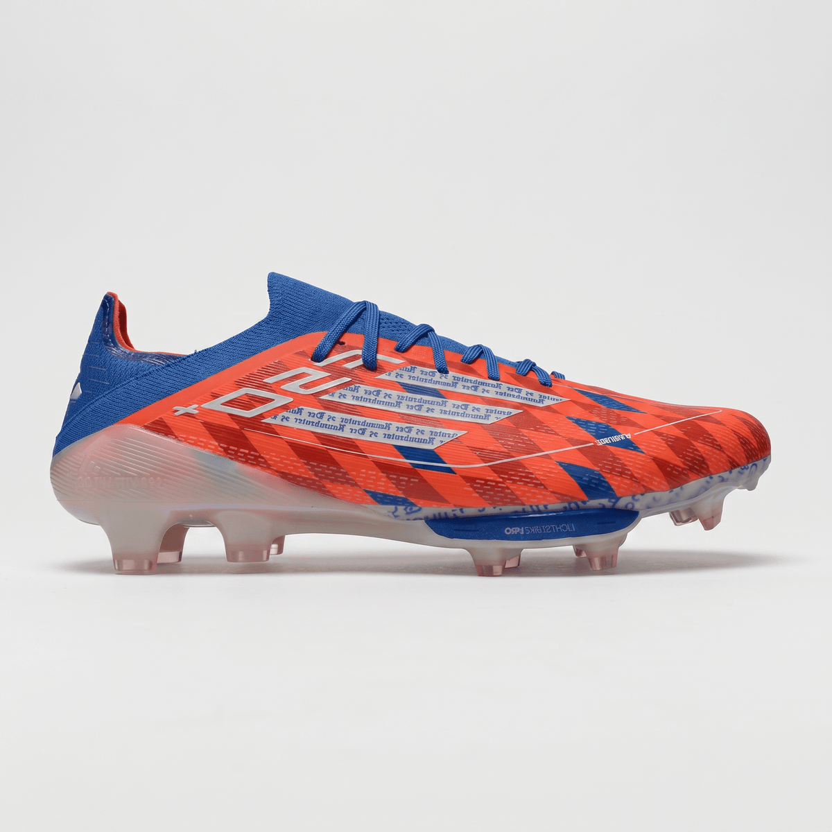 F50+ Laced FG Solar Red / Lucid Blue / Footwear White