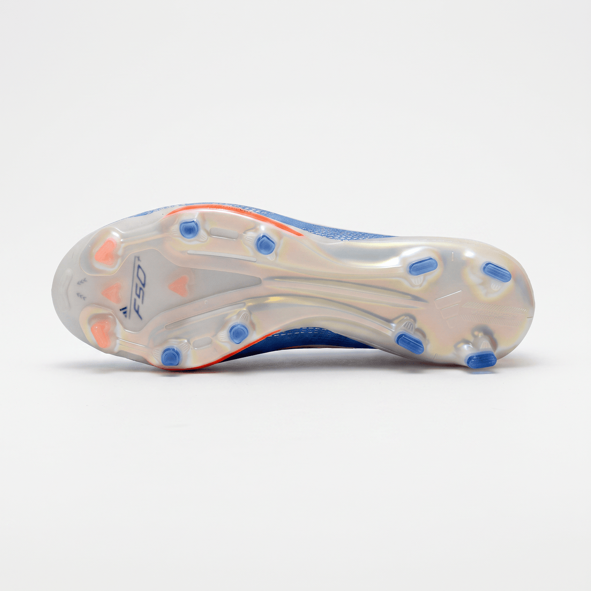 F50 Laceless FG Footwear White / Solar Blue / Solar Red