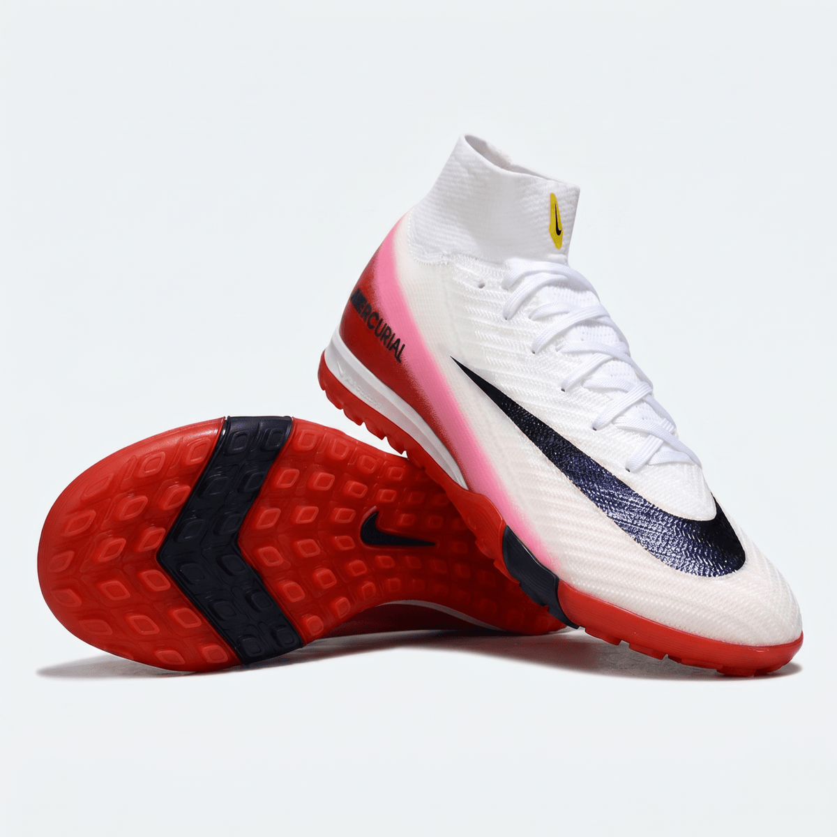 Air Zoom Mercurial Superfly 10 TF White / Black / Red / Bright Pink