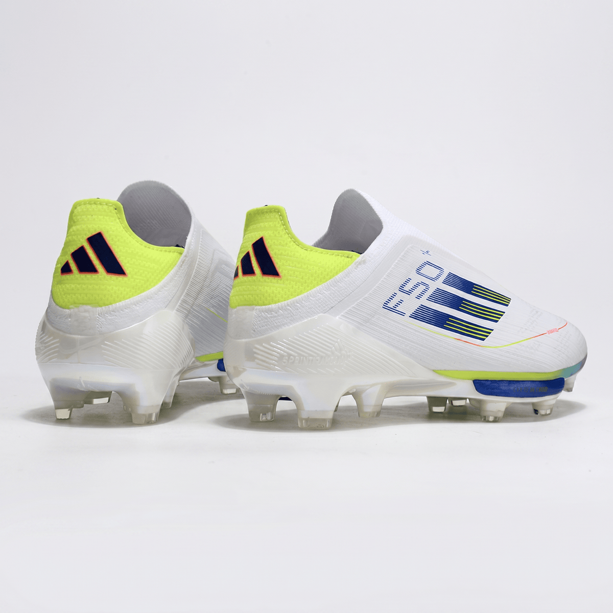 F50 Laceless FG White / Lucid Lemon / Lucid Blue / Gold Metallic